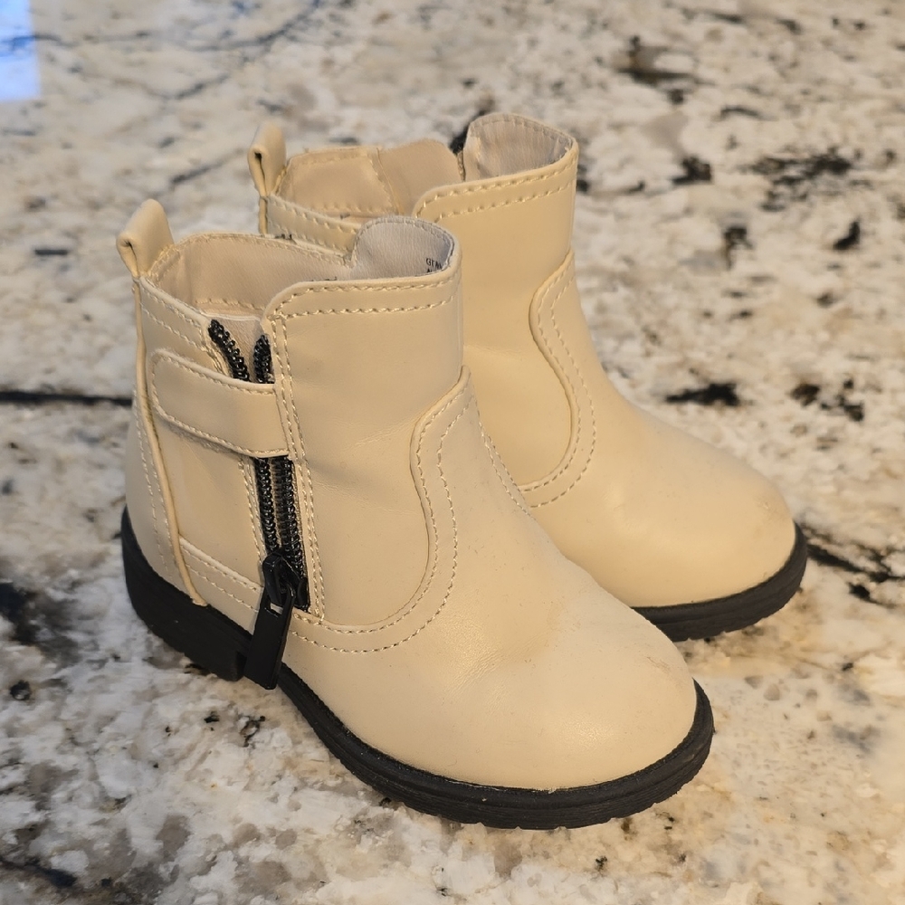 Stylish Cream Kids Boots